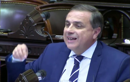 El Diputado Nacional democristiano Juan Brügge llega a Goya